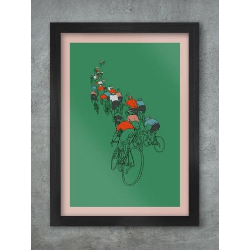 The Peloton A3 Framed Print