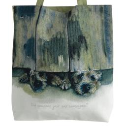 Border Terrier Sausages Packable Tote Bag.jpg