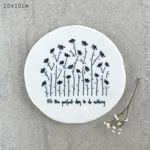 East of India Tall Flowers Coaster