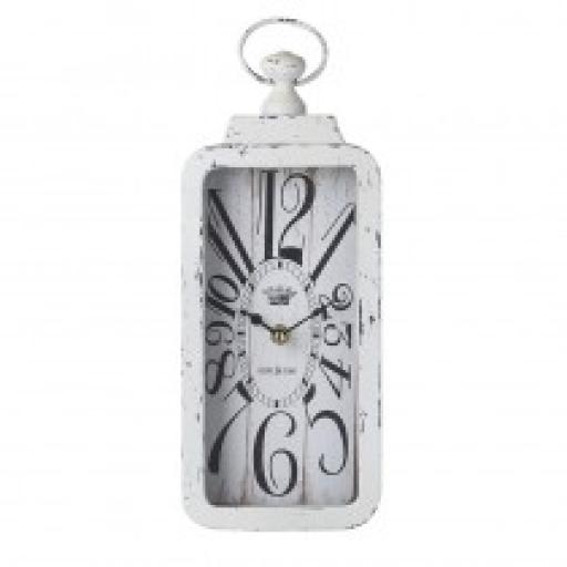 Rectangular White Clock