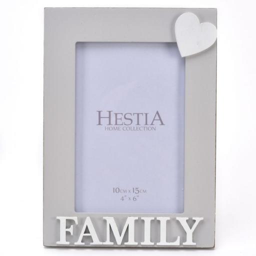 FAMILY HEART PHOTO FRAME 4X6