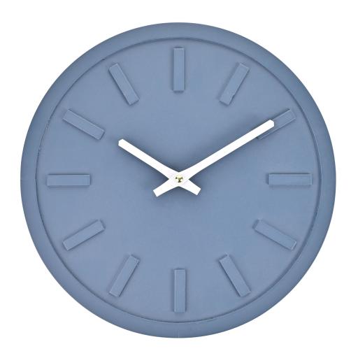 Navy  Interval Minimalist 30cm Wall Clock