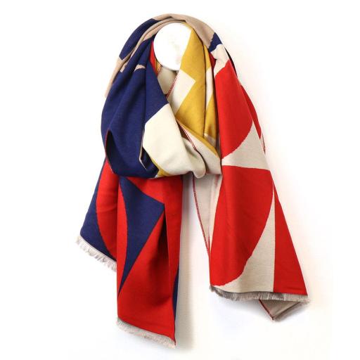 Peace of Mind Red and Navy Mix Scarf.jpg