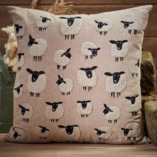 SHEEP PATTERN CUSHION