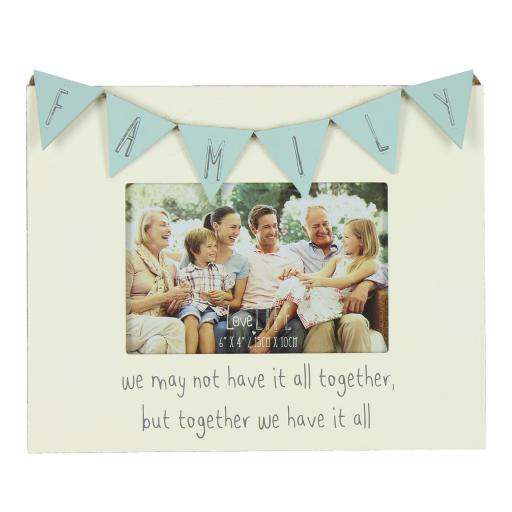 BUNTING FAMILY FRAME 6x4"