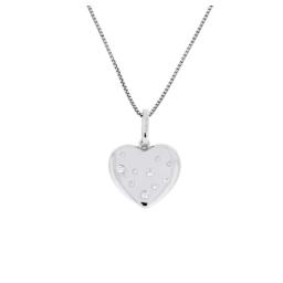 Sterling Silver Scattered Cubic Zirconia Heart Necklace.jpg