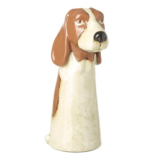 BROWN DOG VASE