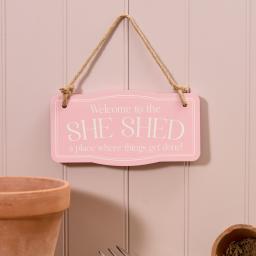 Welcome to the She Shed Shed Hanging Sign.jpg