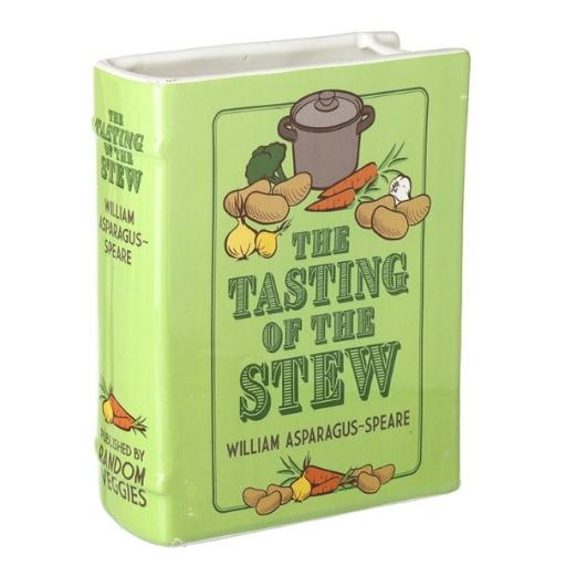 CERAMIC BOOK VASE - TASTING STEW