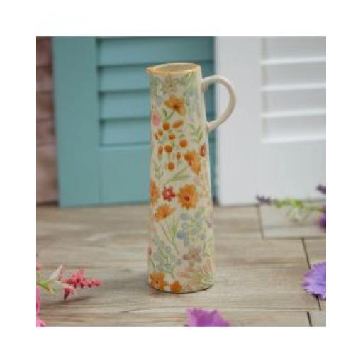 Stoneware Pretty Tall Vase