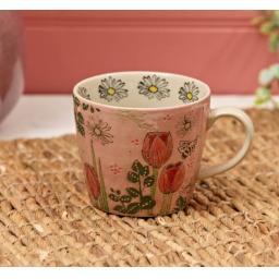 Pink Tulip and Mixed Flower Mug.png