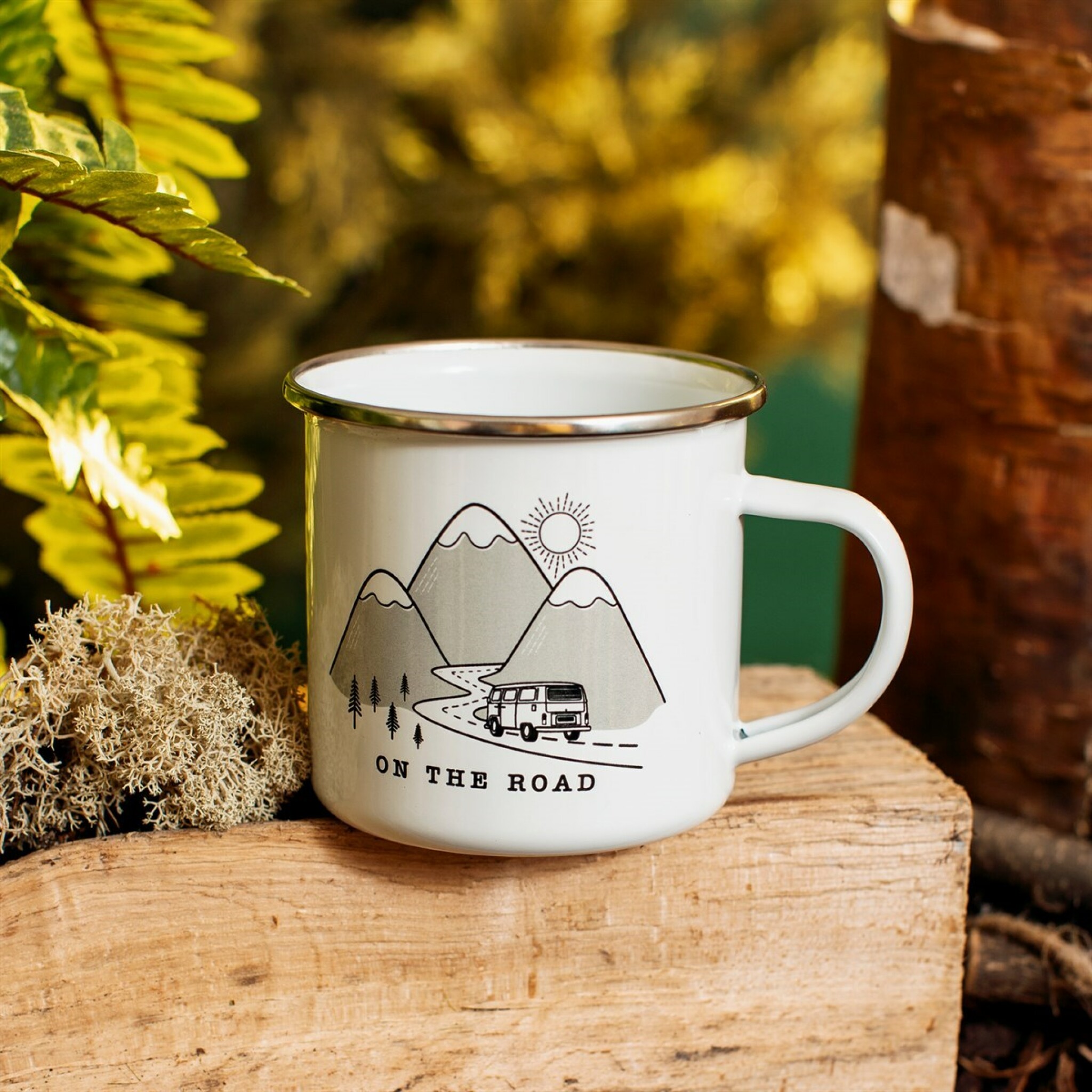 On The Road Enamel Mug.jpg