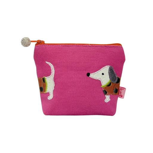 SAUSAGE DOG MINI PURSE HOT PINK