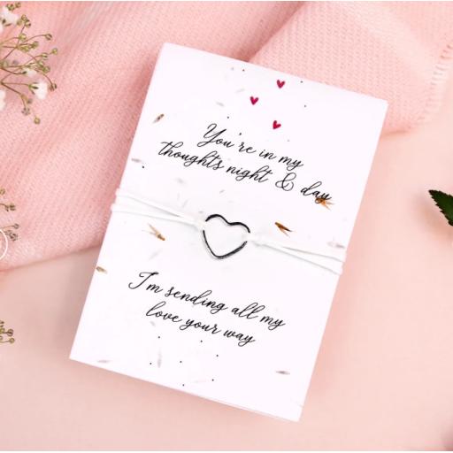 YOU'RE IN MY THOUGHTS BRACELET WITH SEEDED CARD