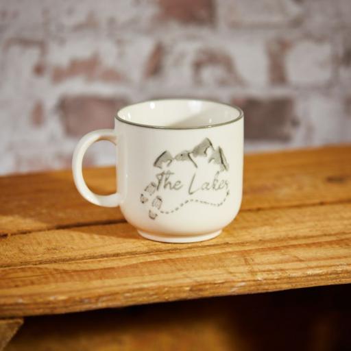 LAKES MUG, CREAM STONEWARE