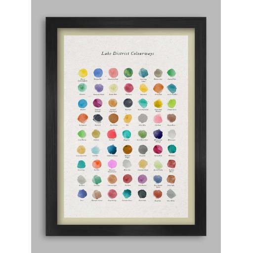 LAKE DISTRICT COLOURWAYS A3 FRAMED PRINT