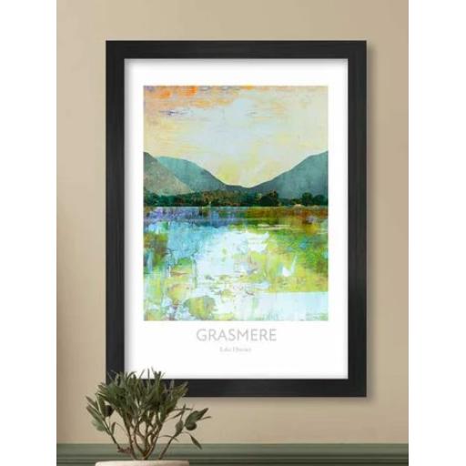GRASMERE REFLECTIONS A3 FRAMED PRINT