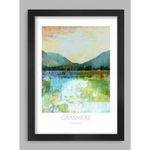 GRASMERE REFLECTIONS A3 FRAMED PRINT