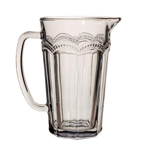 CLARISSE GREY GLASS JUG