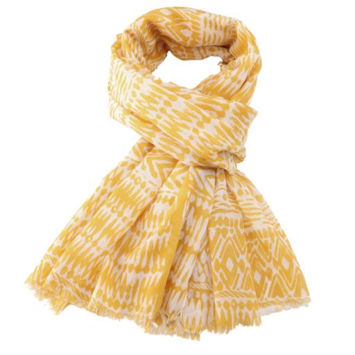ABSTRACT YELLOW SCARF