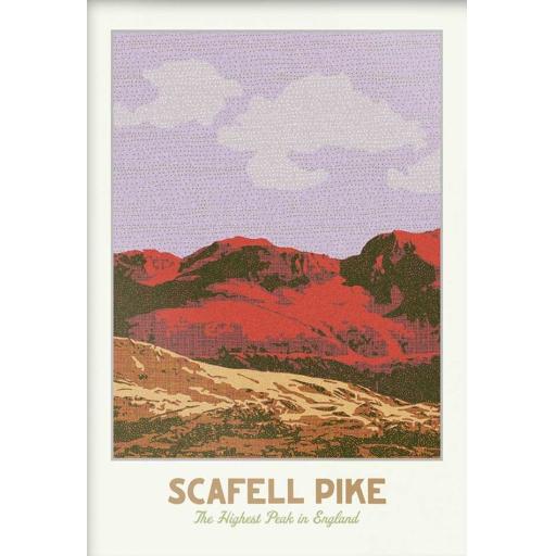 Scafell Pike - The Highest Peak Poster A4