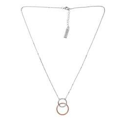 Azendi Silver and Rose Gold Vermeil Twin Circle Necklace.jpg