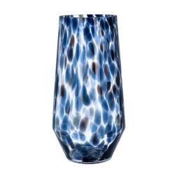 Blue Tortoiseshell Tall Vase.jpg