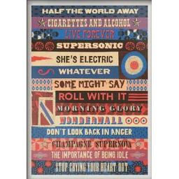 Oasis Singles A4 Unframed Print.jpg