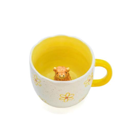 SURPRISE HIGLAND COW MUG
