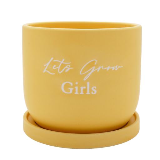 LETS GROW GIRLS PLANT POT