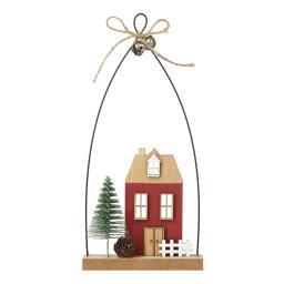 Wooden Red House Hanger.jpg
