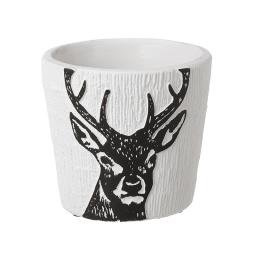 White and Black Small Stag Planter.jpg