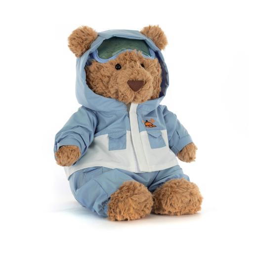 BARTHOLOMEW BEAR IN SNOW SUIT BY JELLYCAT