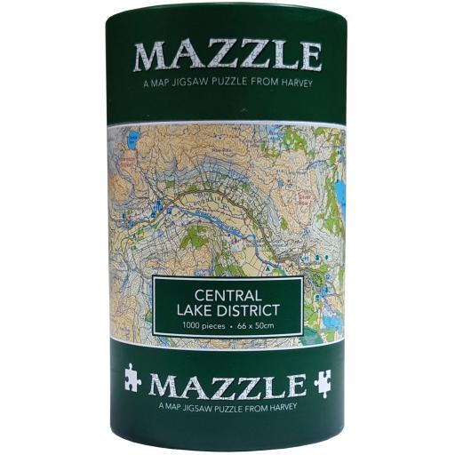 MAZZLE CENTRAL LAKE DISTRICT MAP JIGSAW PUZZLE