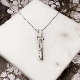 Sterling Silver Bar Drop Pendant by Azendi.jpg