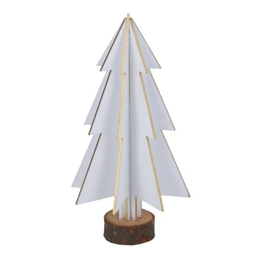 WHITE WOOD 3D TREE