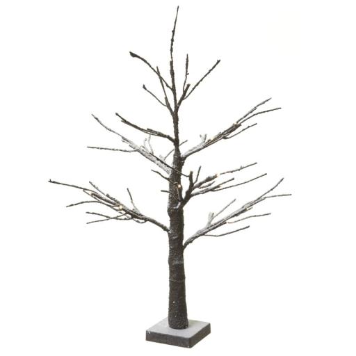 BROWN SNOWY LED CHRISTMAS TREE