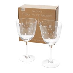 Clear Etched Star Wine Glasses aet of two.jpg