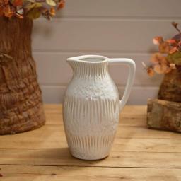 White Embossed Pattern Jug.jpg