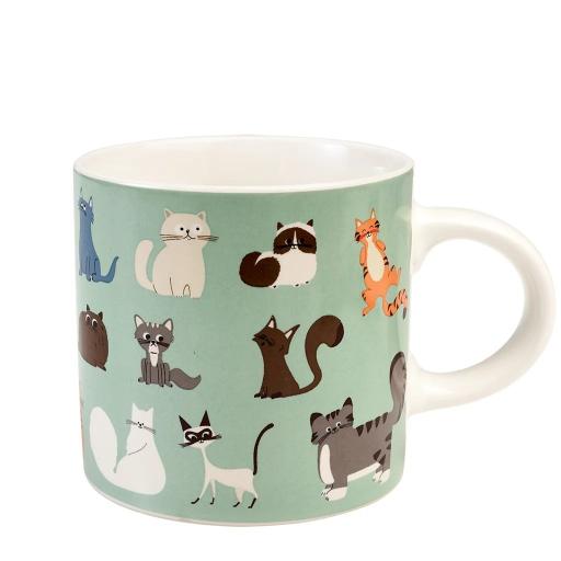 NINE LIVES CERAMIC CAT MUG