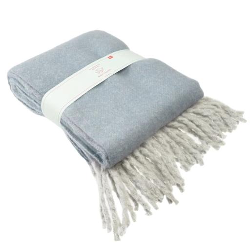 LIGHT BLUE ULTRA SOFT WOVEN BLANKET