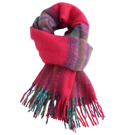 TARTAN PINK SCARF