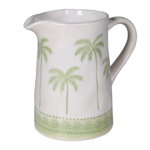 SAGE PALM TREE DESIGN JUG