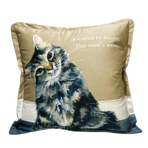 TABBY CAT CUSHION