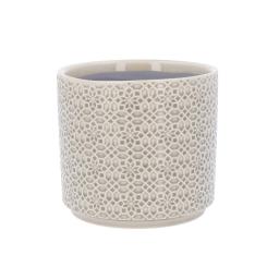 Grey Tile Stoneware Pot Cover Small .jpg