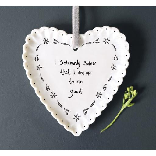 I SOLEMNLY SWEAR HANGING SIGN BY EAST OF INDIA