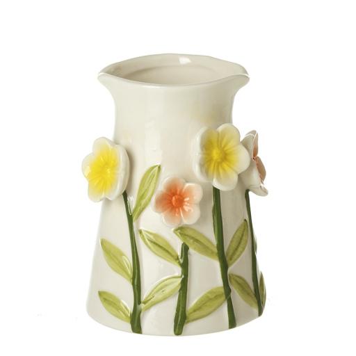 FLORAL CERAMIC VASE, SMALL