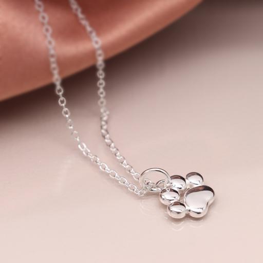 Sterling Silver Tiny Paw Print Necklace by Peace of Mind.2jpg.jpg