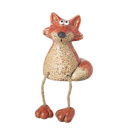 SITTING FOX WITH DANGLY LEGS