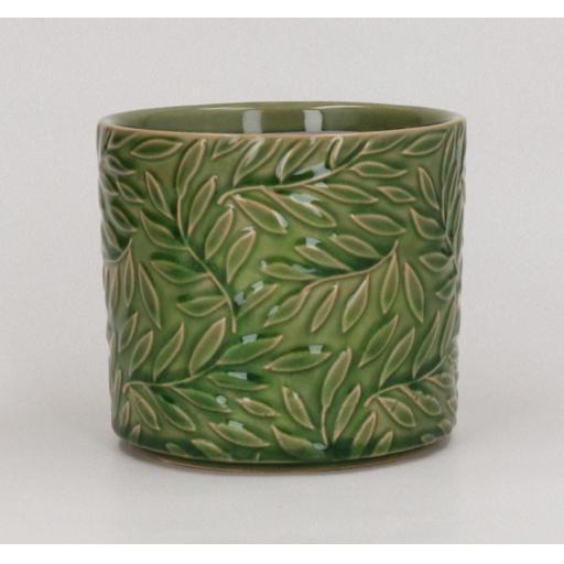 GREEN WILLOW SMALL POT COVER BY GISELA GRAHAM